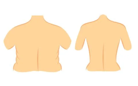 Correction waist line Stock Illustration