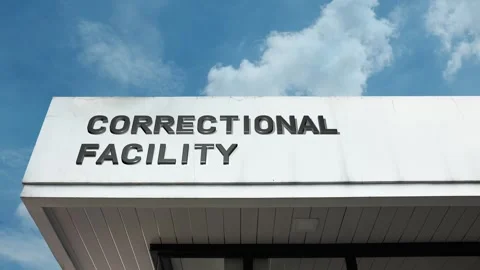 Correctional facility word sign displaye... | Stock Video | Pond5