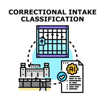 Correctional intake classification system using artificial intelligence イラスト素材
