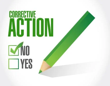 Corrective action concept illustration Stock Illustration
