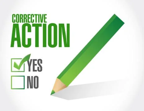 Corrective action concept illustration Stock Illustration