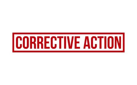 Corrective Action Rubber Stamp Seal Vector Stock Illustration