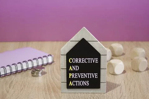 Corrective And Preventive Actions symbol. Foto stock