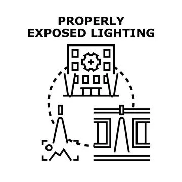 Correctly exposing light for optimal photographic rendering イラスト素材