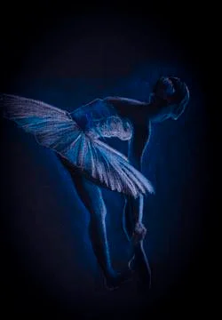 Corrects pointe ballerina Stock Illustration