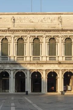 The Correr Museum, elevation in Piazza San Marco, city of Venice, Italy, Euro Stock-Fotos