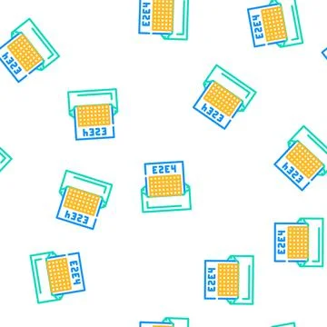 Correspondence chess vector seamless pattern color Stock Illustration