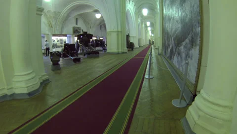 Corridor of the artillery Museum 2.7K Video stock 34767604
