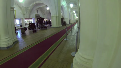 Corridor of the artillery Museum Stock Footage 35268576
