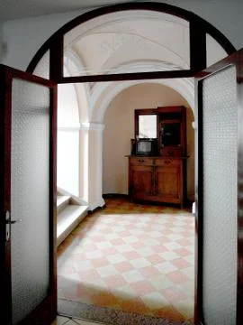 Corridor with bay window 写真素材