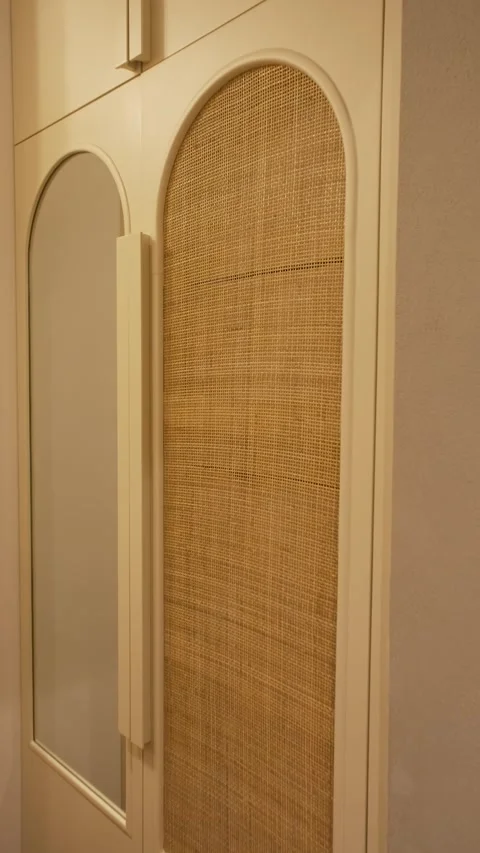 Corridor in a chic expensive private villa in Dubai Stock Footage 310735610