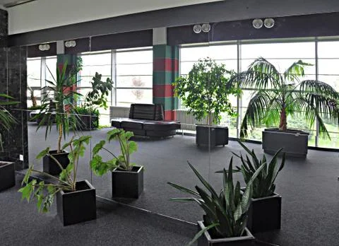 Corridor connecting Foto stock