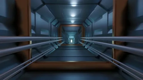 Corridor Fly Through Stock Footage 169766160
