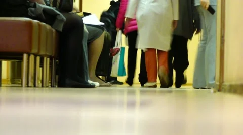 In the corridor of the hospital Stock Footage 56606817
