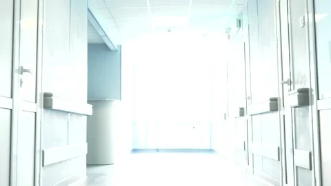 Corridor in the hospital Stock Footage 221519462