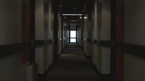 Corridor in a Hotel Video stock 86595438