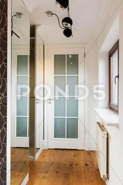 Corridor in house Stock Photos