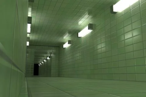 Corridor Stock Illustration