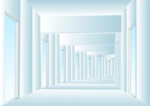 Corridor Stock Illustration