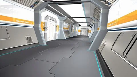 Corridor Stock Illustration