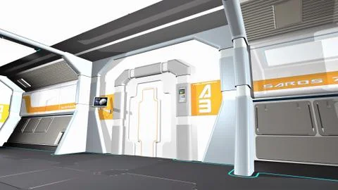 Corridor Stock Illustration