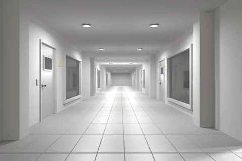 Corridor Stock Illustration