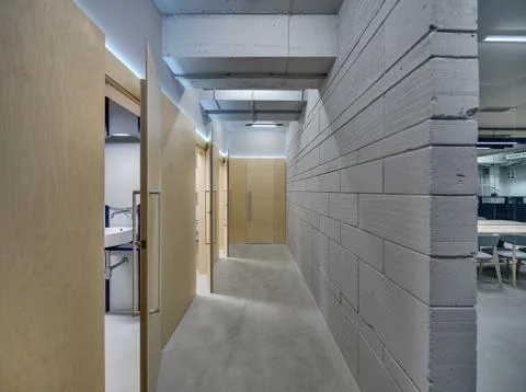 Corridor in loft style Foto stock