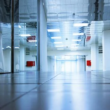 Corridor at office building Stock Photos