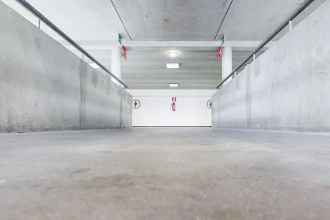 An corridor or hallway Stock Photos