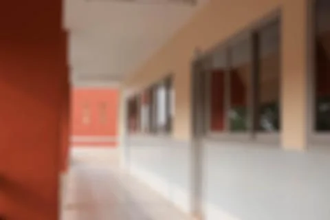 Corridor orange blur. Stock Photos