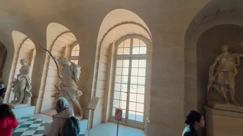Corridor of the Palace of Versailles 4 edit 스톡 동영상 346556535