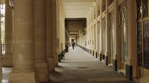 Corridor in Paris Video stock 78876913