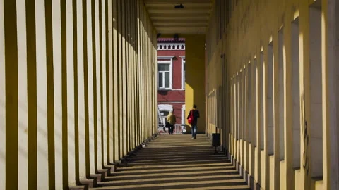 Corridor Perspective in Tambov Stock Footage 341266417