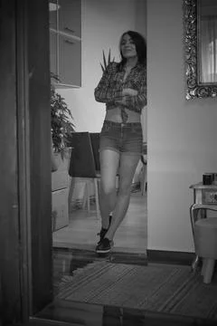 In the corridor Stock Photos