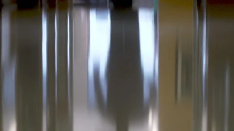 Corridor relection  in hospital Stock Footage 164358679