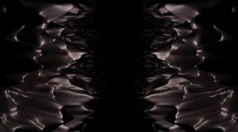 Corridor with ribbed walls. Design. 3D corridor with bumpy sharp walls. Dark 스톡 일러스트