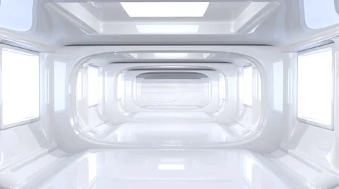 Corridor in scientific laboratory Vídeo Stock 68843219