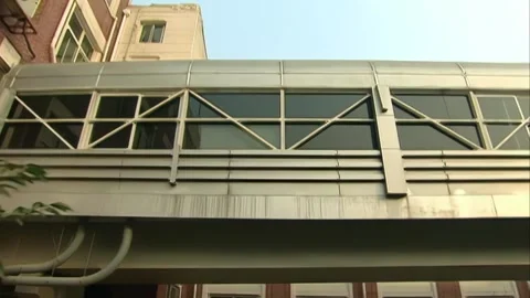 The corridor on the second floor Stock Footage 253771588