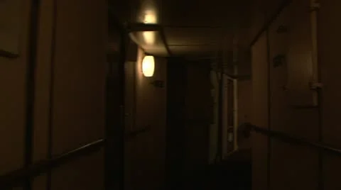 The corridor of the ship Stock Footage 11298012