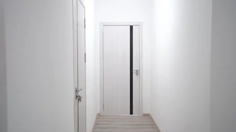 Corridor, slow walking 3 Stock Footage 254487633