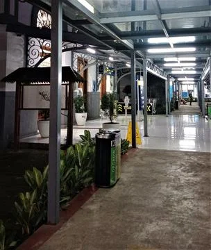 Corridor train station Foto stock