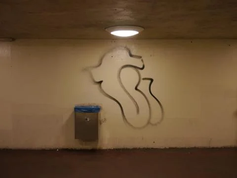 Corridor to the U-bahn metro train station in Berlin Stock Photos