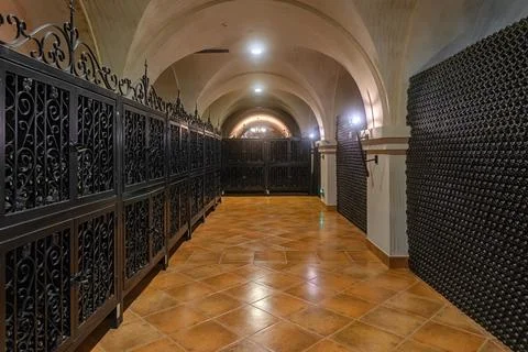 Corridor of the winery Stock Photos