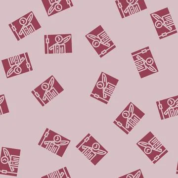 Corroborating evidence crime glyph vector seamless pattern 스톡 일러스트