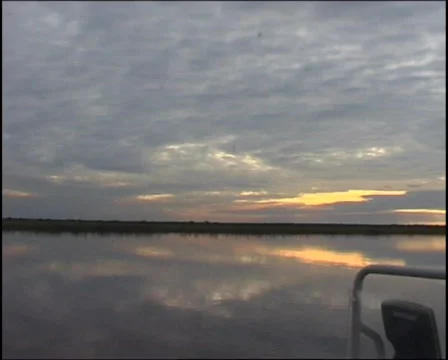 Corroboree Billabong Sunset - 01 Video stock 147973