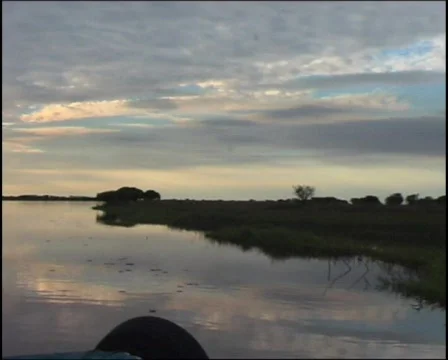 Corroboree Billabong Sunset - 02 Video stock 147974