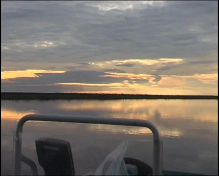 Corroboree Billabong Sunset - 03 Video stock 147975