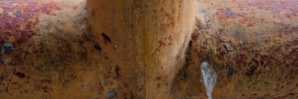 Corroded metal pipe structure base Photos