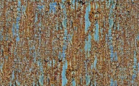 Corroded painted metal surface Stock Photos
