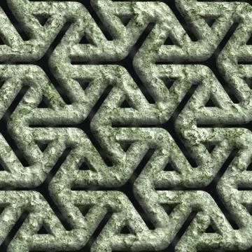 Corroded square ven Stock Illustration